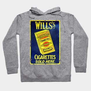 Wills Cigarettes vintage enamel advertising sign Hoodie